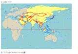 アジアとブータン地図