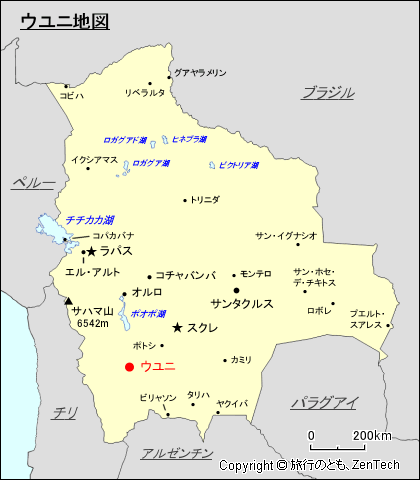 ウユニ地図