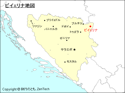 ビイェリナ地図