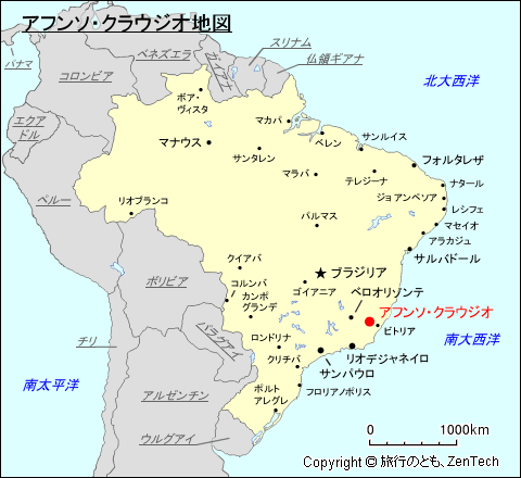 アフンソ・クラウジオ地図