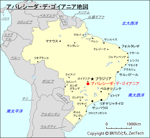 アパレシーダ・デ・ゴイアニア地図