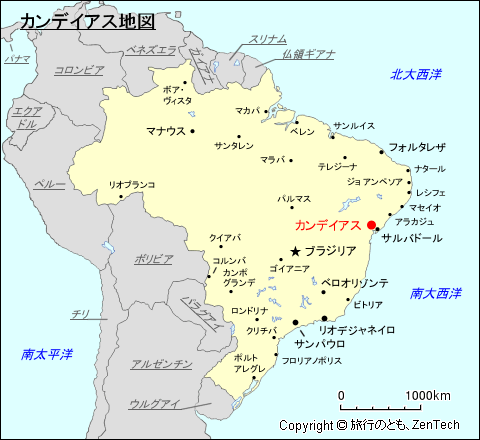 カンデイアス地図