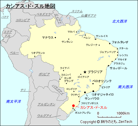 カシアス・ド・スル地図