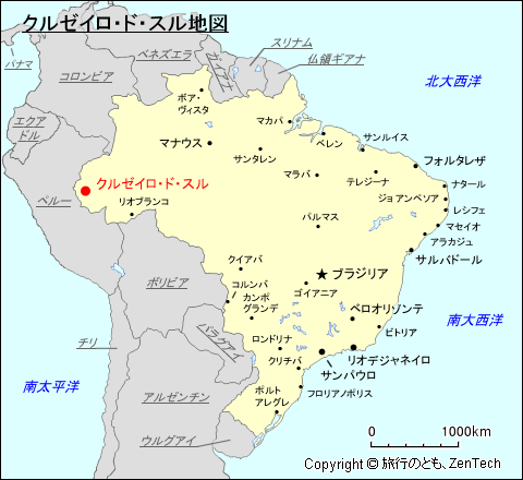 クルゼイロ・ド・スル地図