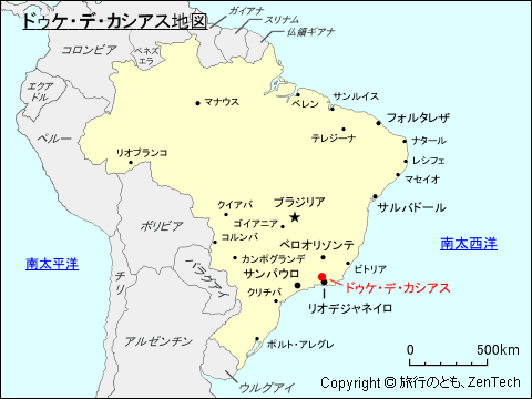 ドゥケ・デ・カシアス地図