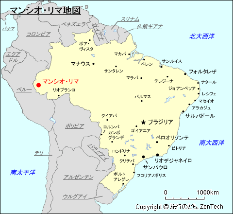 マンシオ・リマ地図