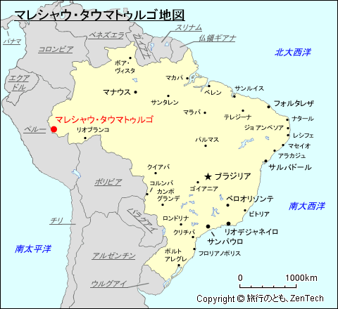 マレシャウ・タウマトゥルゴ地図