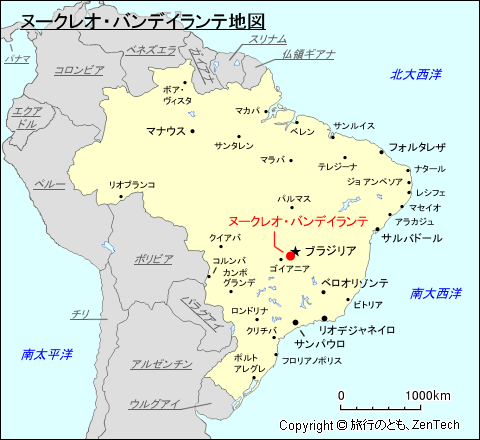 ヌークレオ・バンデイランテ地図