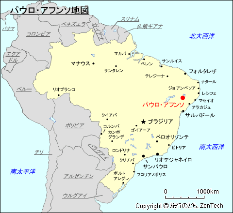 パウロ・アフンソ地図