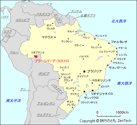 プラーシド・デ・カストロ地図