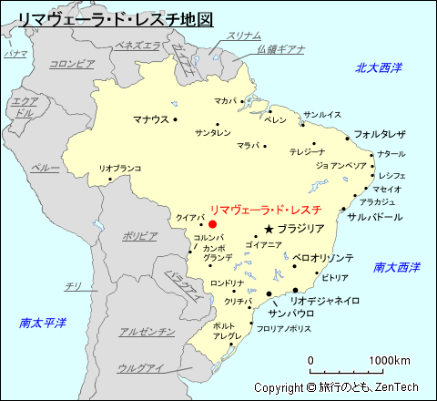 リマヴェーラ・ド・レスチ地図