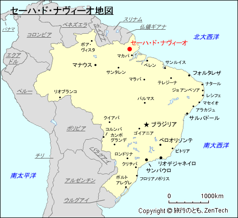 セーハ・ド・ナヴィーオ地図