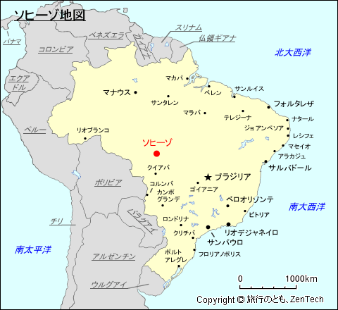 ソヒーゾ地図