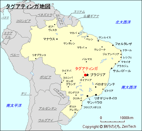 タグアティンガ地図