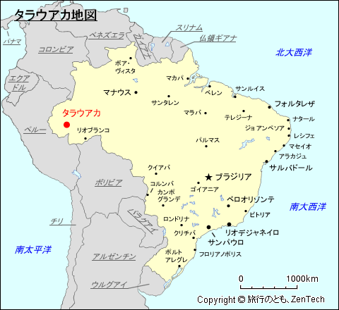 タラウアカ地図