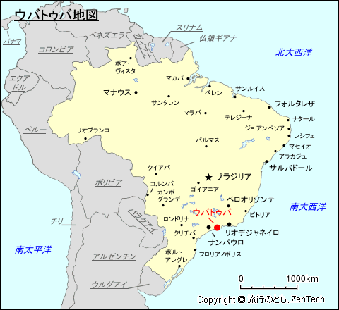 ウバトゥバ地図