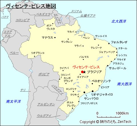 ヴィセンテ・ピレス地図