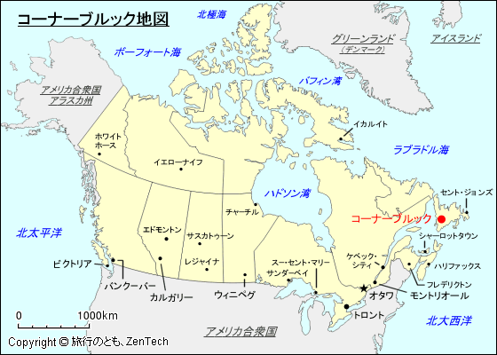 コーナーブルック地図