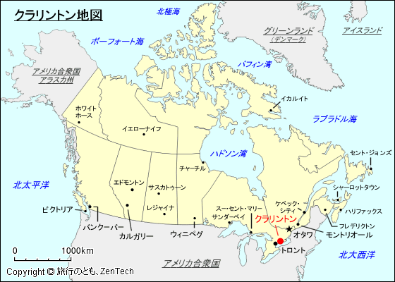 クラリントン地図
