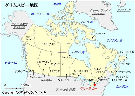 グリムスビー地図