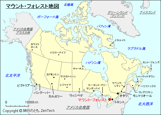 マウント・フォレスト地図