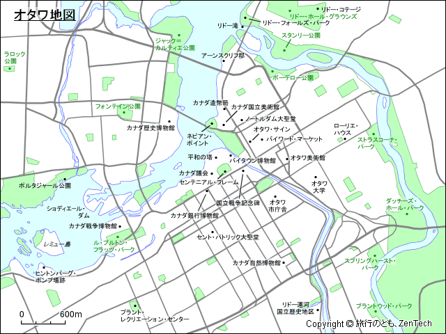 オタワ地図 オタワ地図