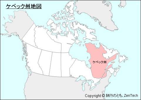 ケベック州地図