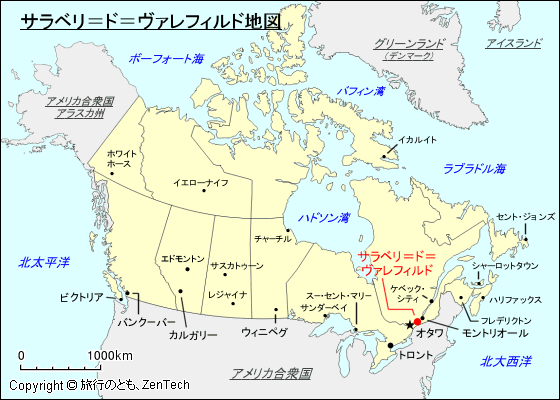 サラベリ＝ド＝ヴァレフィルド地図