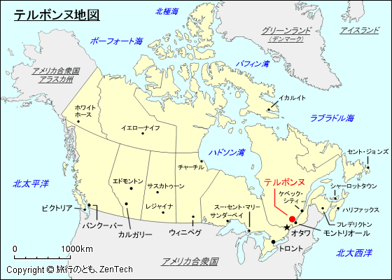 テルボンヌ地図