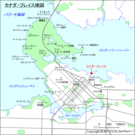 カナダ・プレイス地図