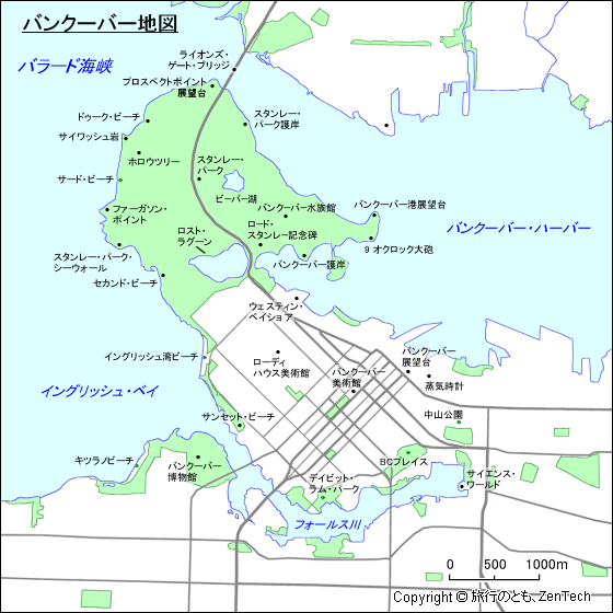 バンクーバー地図