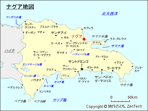 ナグア地図