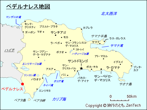 ペデルナレス地図