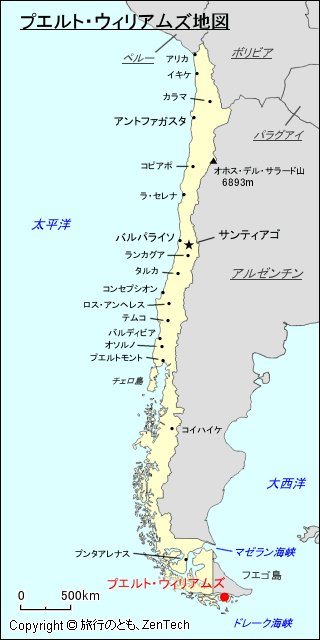 プエルト・ウィリアムズ地図