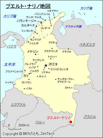 プエルト・ナリノ地図