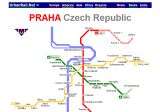 プラハ地下鉄地図