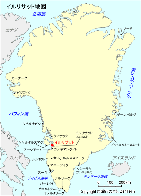 イルリサット地図