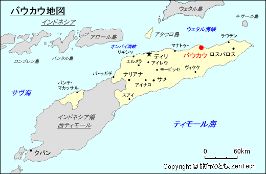 バウカウ地図