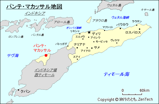 パンテ・マカッサル地図