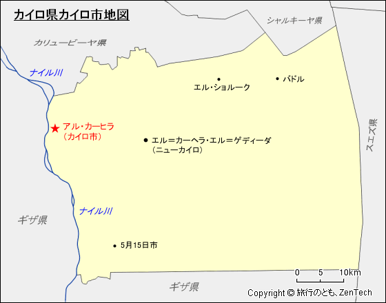 カイロ県カイロ市地図