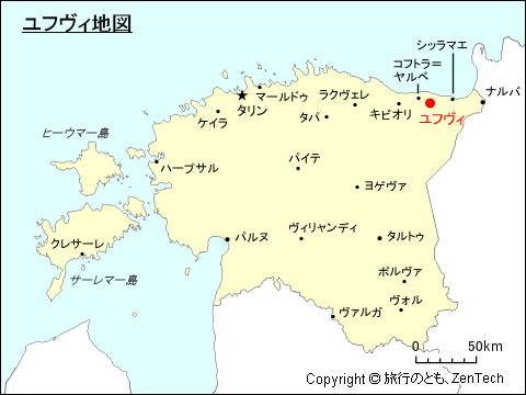 ユフヴィ地図