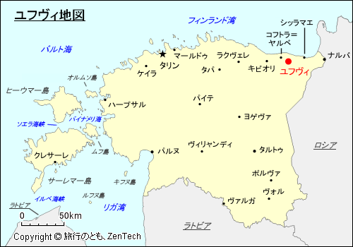 ユフヴィ地図