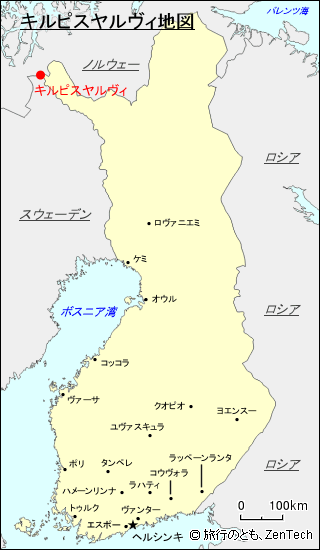 キルピスヤルヴィ地図