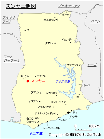 スンヤニ地図