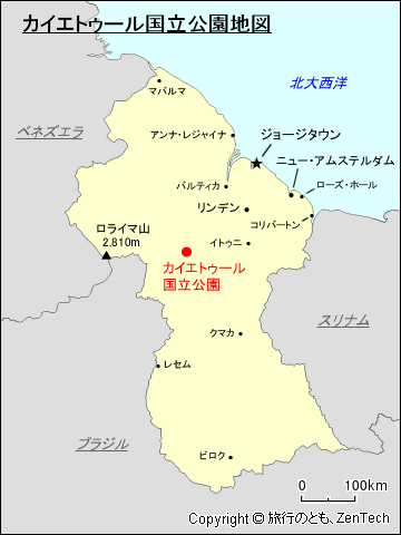 カイエトゥール国立公園地図
