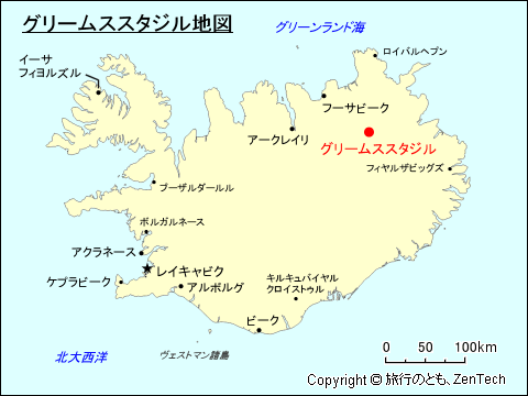 グリームススタジル地図