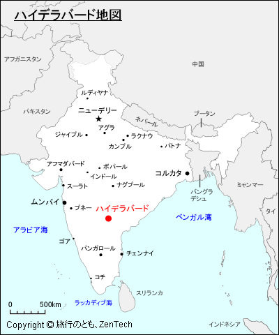 ハイデラバード地図