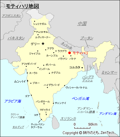 モティハリ地図