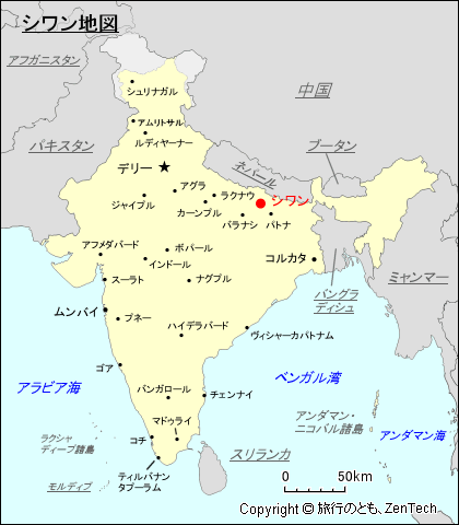 シワン地図