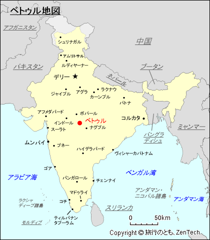 ベトゥル地図